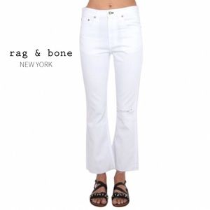 NWT White Marilyn Crop Flare Jeans